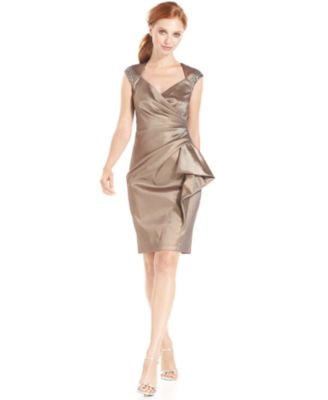 Maggy London Scuba Peplum Dress